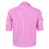 KPop Demon Hunters (2025) Romance Saja Pink Shirt Vest Necklace Set Cosplay Costume